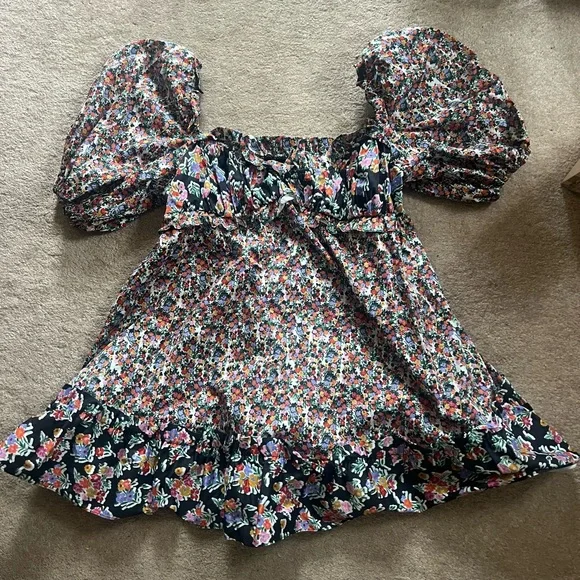 For Love And Lemons Hudson Multicolor Floral Mini Dress - Picture 6 of 7